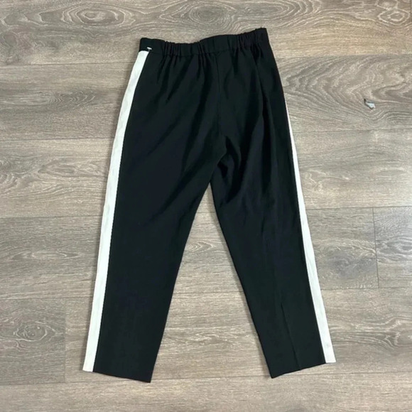 Aritzia Babaton Conan Pant Terado Side Stripe Crop Trousers Straight Leg Black - Picture 12 of 13